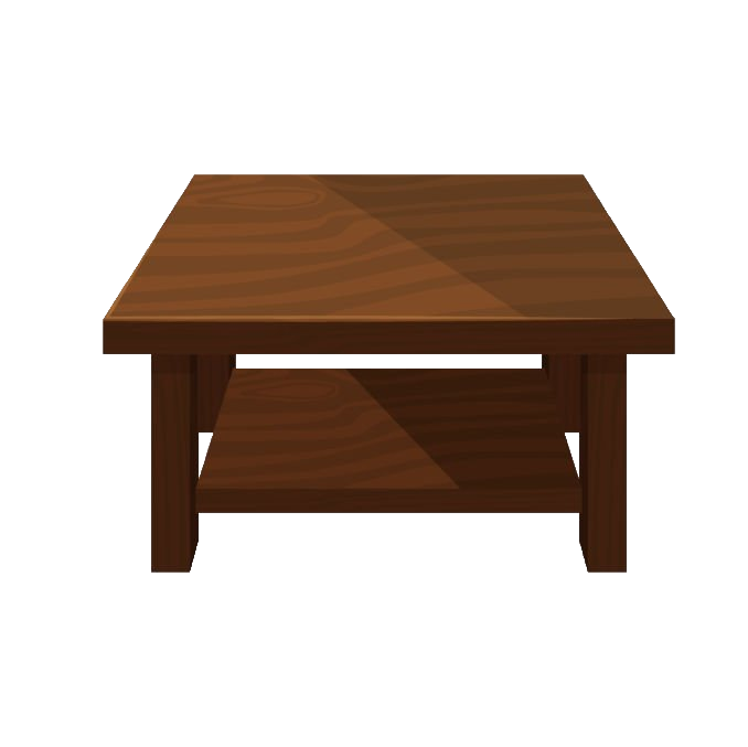 Side Wooden Table PNG