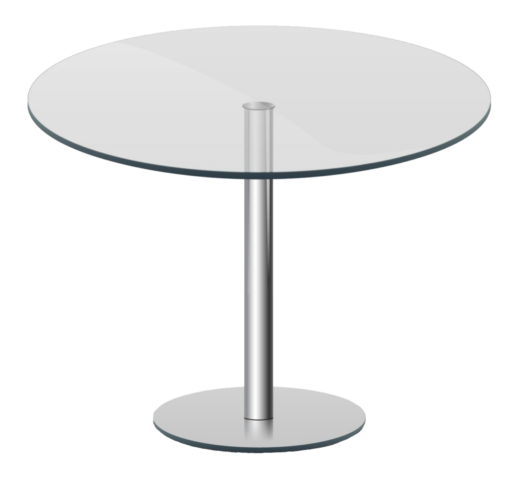Round Glass Table PNG