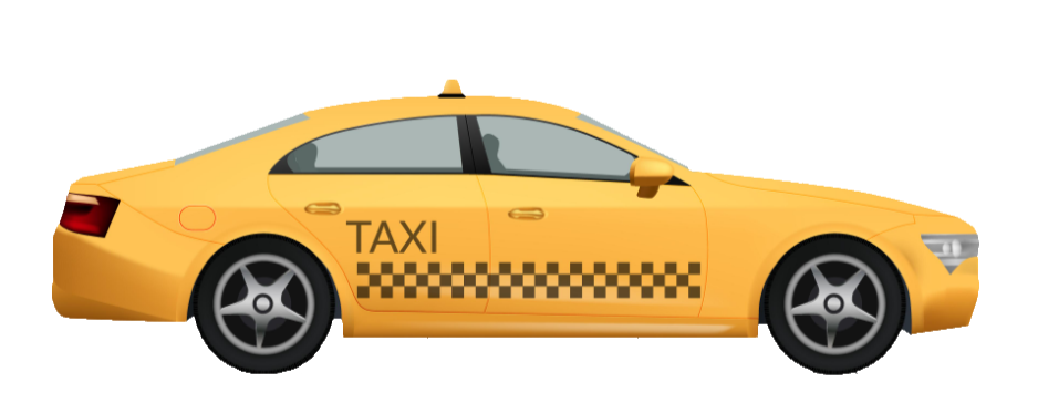 Taxi Side view PNG