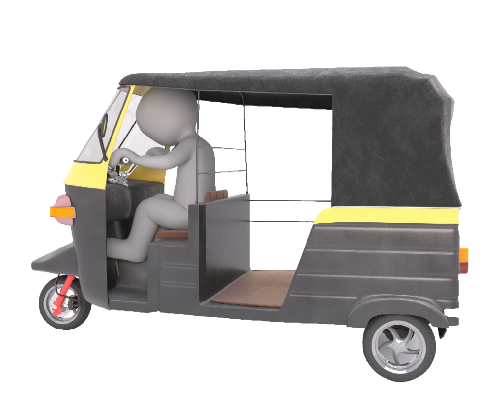 Indian Taxi Auto Rickshaw PNG 