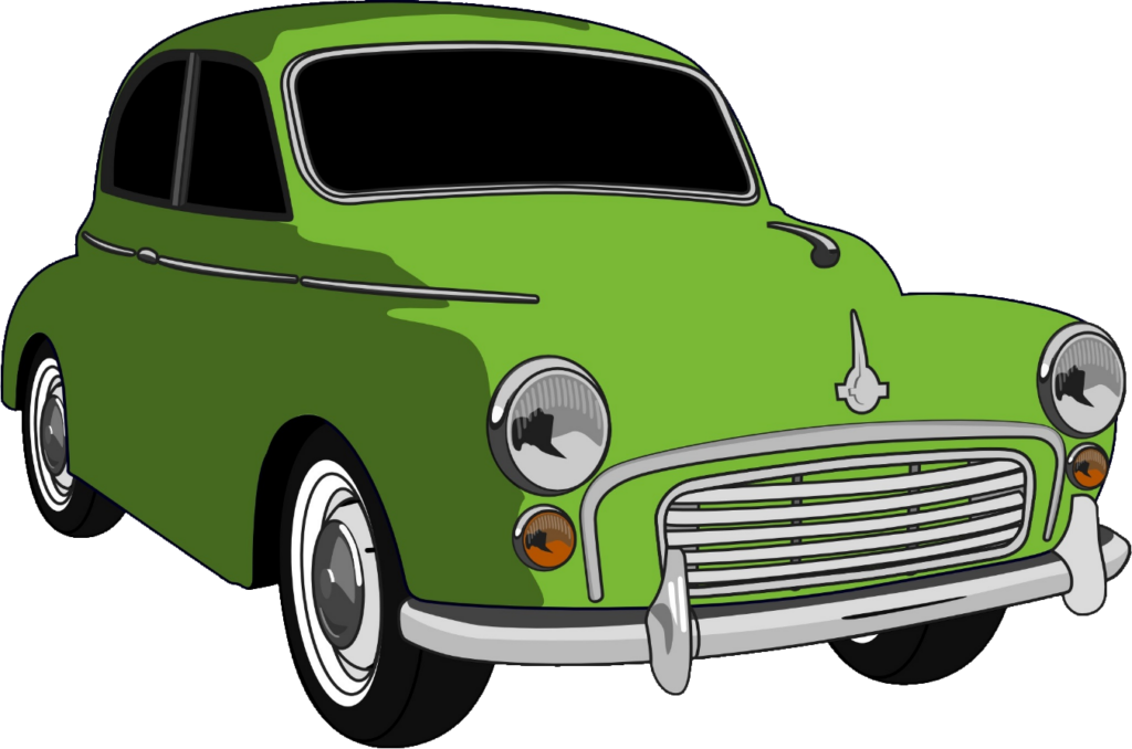 Green Taxi Car Clipart PNG