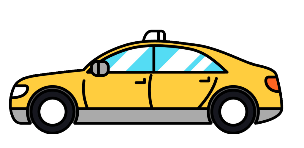 Taxi Drawing PNG