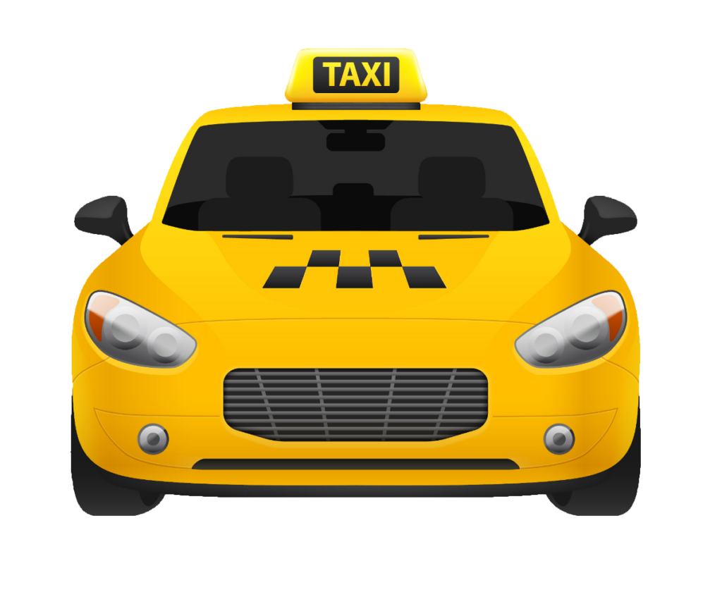 Animated Taxi Car PNG