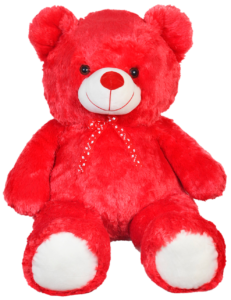 Transparent Red Teddy Bear PNG