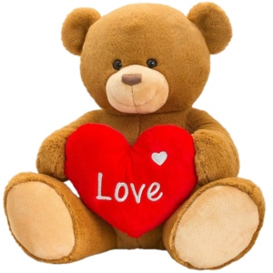 Valentine’s Teddy Bear PNG
