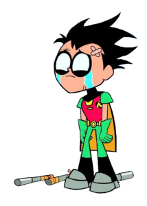 Teen Titans Go Crying Robin Cartoon PNG