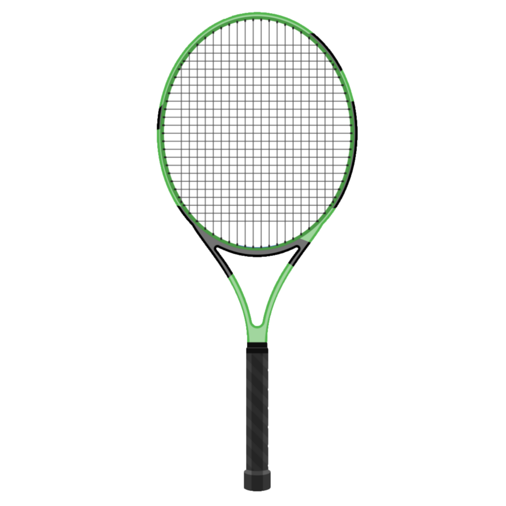 Animated Green Tennis Racket PNG