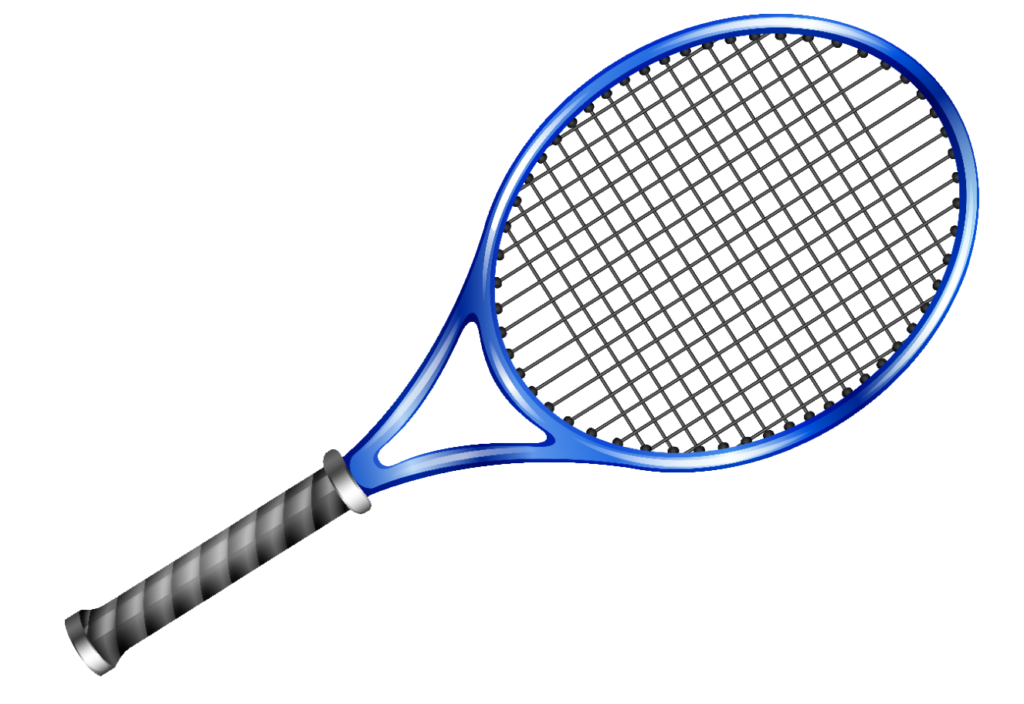 Animated Blue Tennis Racket PNG