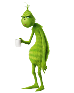Grinch with Coffee PNG