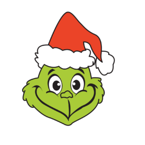 Grinch Face Clipart Logo PNG