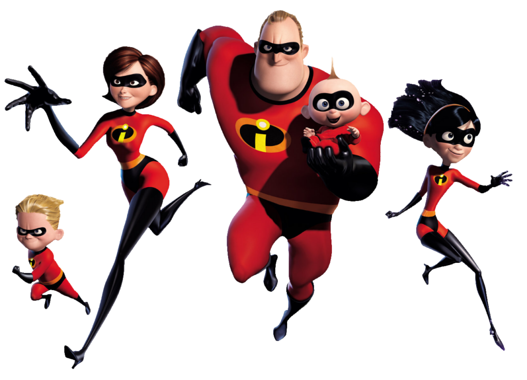 The Incredibles 2 family PNG