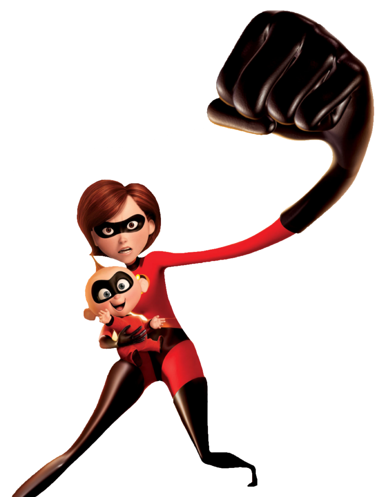 The Incredibles Baby and Mom PNG