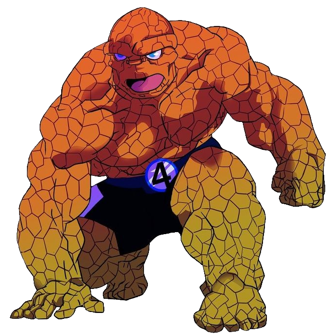 The Thing Fantastic 4 Cartoon PNG