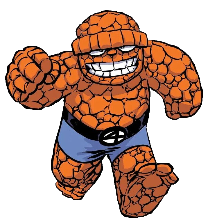 The Thing fantastic four clipart PNG