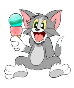 Tom Holding Ice cream png