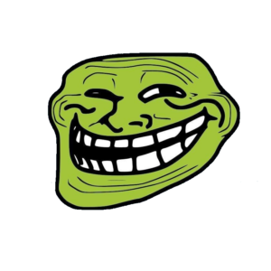 Green Troll Face PNG