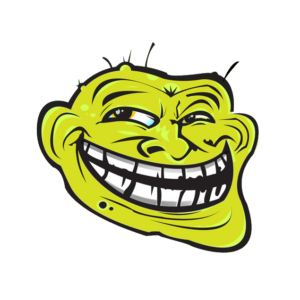 Green Troll Face clipart PNG