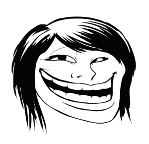 Female Troll Face PNG