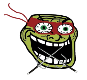 Ninja Troll Face PNG