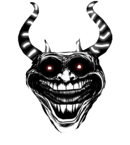 Scary Devil Troll Face PNG