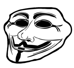 Anonymous Troll Face Mask PNG