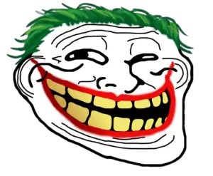 Joker Troll face Png