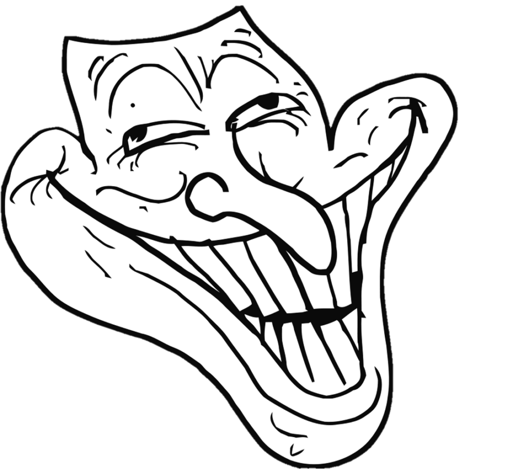 Troll Face Png Download - Thumbs Up Meme Face Png, Transparent Png, png  download, transparent png image