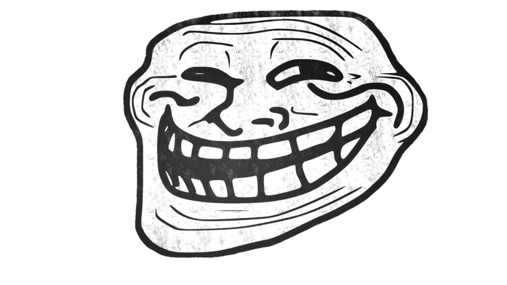 Trollface Internet Troll Rage Comic Sadness PNG, Clipart, Art, Artwork, Black, Black And White, Circle Free