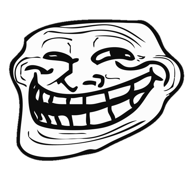 trollface #frontview - Troll Face Front View, HD Png Download , Transparent  Png Image