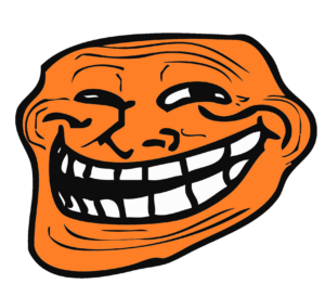 Orange Trollface Png