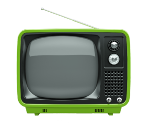 Green TV Vector Png