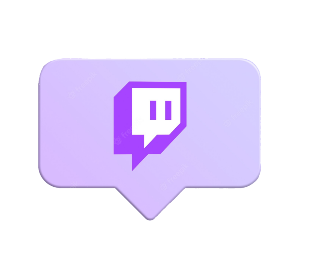 Twitch logo PNG transparent image download, size: 2000x1235px