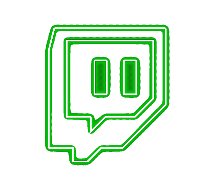 Twitch logo PNG transparent image download, size: 2400x988px