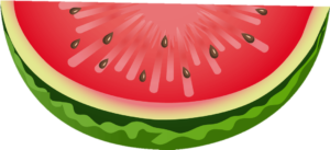 Sliced watermelon png