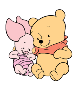 Winnie the Pooh Baby Bear and Piglet Png