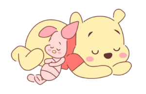 Winnie the Pooh Bear and Piglet Png