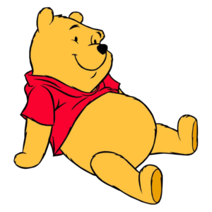 Winnie the Pooh Relaxing Bear clipart Png