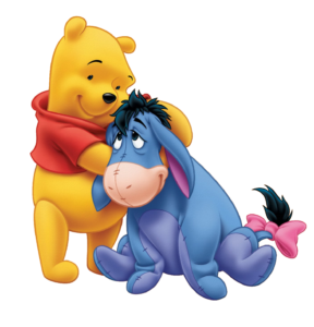 Winnie the Pooh Bear with Eeyore Png