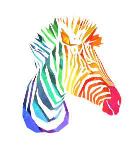 Abstract Zebra Head PNG